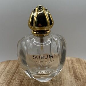 Jean Patou Sublime Eau De Parfum 100ml 3.7oz‎ Empty Bottle Gold Cap